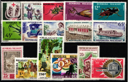 Madagaskar Jahrgang 1966 Postfrisch Ohne Blöcke Und X #NH598 - Madagaskar (1960-...)