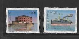 ARGENTINE 1989 IMMIGRATION-BATEAUX YVERT N°1685/1686 NEUF MNH** - Barcos