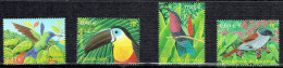 Nature De France : Oiseaux D'Outre-Mer (Colibri à Tête Bleue, Toucan Ariel, Colibri Grenat Et Terpsiphone De Bourbon) - Unused Stamps