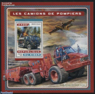 Niger 2016 Fire Engines S/s, Mint NH, Transport - Automobiles - Fire Fighters & Prevention - Aircraft & Aviation - Shi.. - Automobili