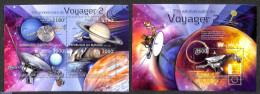 Burundi 2012 Voyager 2,  2 S/s, Mint NH, Transport - Space Exploration - Other & Unclassified