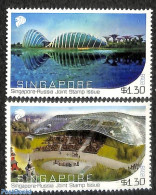 Singapore 2018 Joint Issue With Russia 2v, Mint NH, Various - Joint Issues - Art - Modern Architecture - Emissions Communes