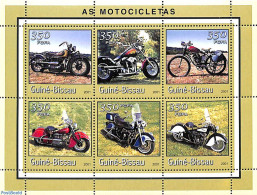 Guinea Bissau 2001 Motorcycles 6v M/s, Mint NH, Transport - Motorcycles - Motorräder