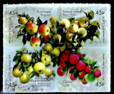 Russia 2019 Apples 4v S-a, Mint NH, Nature - Fruit - Obst & Früchte