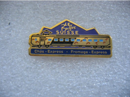 Pin's Du Wagon "Le Buffet Suisse", Fromage Express - Transports