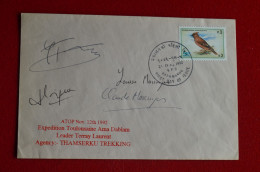 1992 Expedition Toulousaine Ama Dablam Signed 4 Climbers Himalaya Mountaineering Alpinisme Escalade Montagne - Sportlich