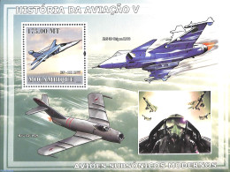 Mozambique 2009 Aviation History S/s, Mint NH, Transport - Aircraft & Aviation - Flugzeuge