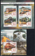 Guinea, Republic 2016 Railways 2 S/s, Mint NH, Transport - Railways - Trains