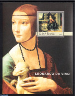 Guinea Bissau 2003 Leonardo Da Vinci S/s, Mint NH, Art - Leonardo Da Vinci - Paintings - Guinée-Bissau