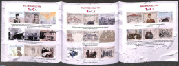 Türkiye 2019 100 Years National Revolution Foil Booklet, Mint NH, Science - Transport - Telecommunication - Ships And.. - Sonstige & Ohne Zuordnung