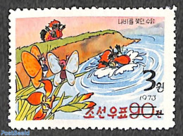 Korea, North 2006 3W On 90ch Overprint, Stamp Out Of Set, Mint NH, Nature - Butterflies - Flowers & Plants - Corée Du Nord