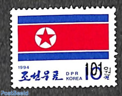 Korea, North 2006 101W On 10Ch Overprint, Stamp Out Of Set, Mint NH, History - Flags - Korea, North