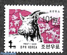 Korea, North 2006 101W On 1W Overprint, Stamp Out Of Set, Mint NH, Nature - Animals (others & Mixed) - Cattle - Corea Del Norte
