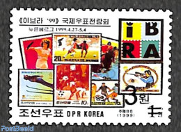 Korea, North 2006 3W On 1w Overprint, Stamp Out Of Set, Mint NH, Health - Nature - Sport - Horses - Football - Shootin.. - Tir (Armes)