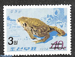 Korea, North 2006 3W On 40ch Overprint, Stamp Out Of Set, Mint NH, Nature - Reptiles - Art - Corea Del Nord