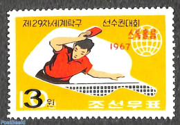 Korea, North 2006 3W On 10ch Overprint, Stamp Out Of Set, Mint NH, Sport - Table Tennis - Tafeltennis