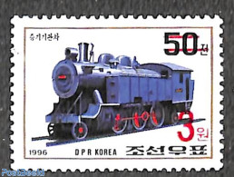 Korea, North 2006 3W On 50ch Red Overprint, Stamp Out Of Set, Mint NH, Transport - Railways - Eisenbahnen