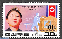 Korea, North 2006 101W On 30ch Overprint, Stamp Out Of Set, Mint NH, Sport - Table Tennis - Tischtennis