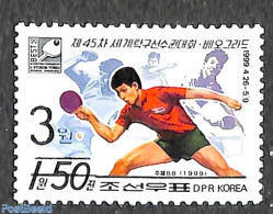 Korea, North 2006 3w On 1.50W Overprint, Stamp Out Of Set, Mint NH, Sport - Table Tennis - Tischtennis