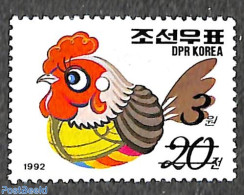 Korea, North 2006 3W On 20ch Black Overprint, Stamp Out Of Set, Mint NH, Nature - Poultry - Corée Du Nord