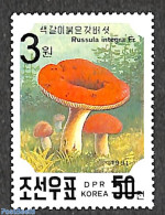 Korea, North 2006 3W On 50ch Overprint, Stamp Out Of Set, Mint NH, Nature - Mushrooms - Paddestoelen