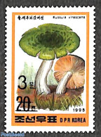 Korea, North 2006 3W On 20ch Black Overprint, Stamp Out Of Set, Mint NH, Nature - Mushrooms - Paddestoelen