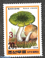 Korea, North 2006 3W On 20ch Red Overprint, Stamp Out Of Set, Mint NH, Nature - Mushrooms - Paddestoelen