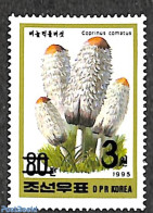 Korea, North 2006 3W On 80ch Black Overprint, Stamp Out Of Set, Mint NH, Nature - Mushrooms - Champignons