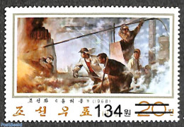 Korea, North 2006 134W On 20ch Overprint, Stamp Out Of Set, Mint NH, Various - Industry - Art - Paintings - Fábricas Y Industrias