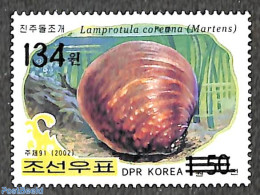 Korea, North 2006 134W On 1.50W Overprint, Stamp Out Of Set, Mint NH, Nature - Shells & Crustaceans - Mundo Aquatico