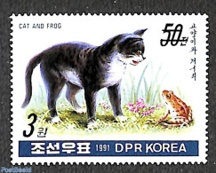 Korea, North 2006 3W On 50ch Overprint, Stamp Out Of Set, Mint NH, Nature - Cats - Frogs & Toads - Korea, North