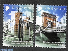 Singapore 2020 Joint Issue With Hungary 2v, Mint NH, Various - Joint Issues - Art - Bridges And Tunnels - Joint Issues