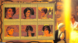 Guinea, Republic 2011 Princess Diana 6v M/s, Mint NH, History - Charles & Diana - Kings & Queens (Royalty) - Familles Royales