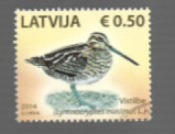LETTONIA (LATVIA) - SG 904 - 2014 BIRDS: JACK SNIPE   - USED - RIF APP. - Lettonia