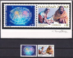 2000 URUGUAY Approved Sketch Artwork Proofs - Production Process Stamps -Christmas Noel Natal Navidad- Signed Artist - Uruguay