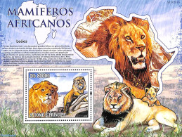 Sao Tome/Principe 2010 Lions S/s, Mint NH, Nature - Cat Family - São Tomé Und Príncipe