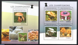 Guinea, Republic 2014 Mushrooms 2 S/s, Mint NH, Nature - Mushrooms - Champignons