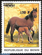 Benin 2000 Horses, Set Of 2 Stamps, Overprint, Mint NH, Nature - Horses - Nuovi