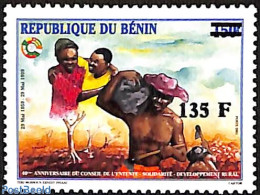 Benin 2001 40th Anniversary Of The Council Of The Rural Development Solidarity Agreement, Overprint, Mint NH, History .. - Neufs