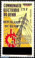 Benin 2007 Electric Communications Of Benin, Overprint, Mint NH, Science - Various - Energy - Errors, Misprints, Plate.. - Neufs