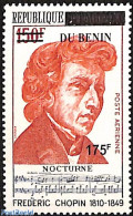 Benin 2007 Frederic Chopin, Overprint, Mint NH, Performance Art - Various - Music - Errors, Misprints, Plate Flaws - A.. - Ongebruikt