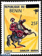 Benin 2007 Bariba Rider, Overprint, Mint NH, Nature - Various - Horses - Weapons - Unused Stamps