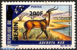 Benin 2008 Adenota Kob, Overprint, Mint NH, Nature - Animals (others & Mixed) - Trees & Forests - Water, Dams & Falls - Ungebraucht