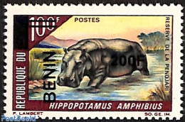 Benin 2008 Hippopotamus Amphibius, Overprint, Mint NH, Nature - Animals (others & Mixed) - Hippopotamus - Water, Dams .. - Nuovi