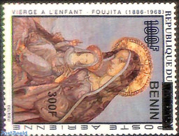 Benin 2008 The Virgin And The Child, Foujita, Overprint, Mint NH, Art - Paintings - Nuovi