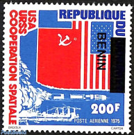 Benin 2009 Space Exploration Cooperation USA URSS, Overprint, Mint NH, Transport - Space Exploration - Nuovi