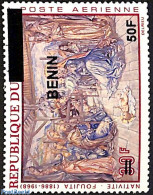 Benin 2009 Painting Nativity By Foujita, Overprint, Mint NH, Art - Paintings - Unused Stamps