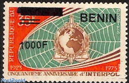 Benin 2009 50th Anniversary Of Interpol, Overprint, Mint NH, Various - Globes - Ongebruikt