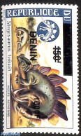 Benin 2009 Stegosaurus, Overprint, Mint NH, Nature - Various - Prehistoric Animals - Errors, Misprints, Plate Flaws - Unused Stamps