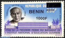 Benin 2009 Laying Of The First Stone Of The Building Of The National Institute Of Workers' Education, Overprint, Mint .. - Neufs